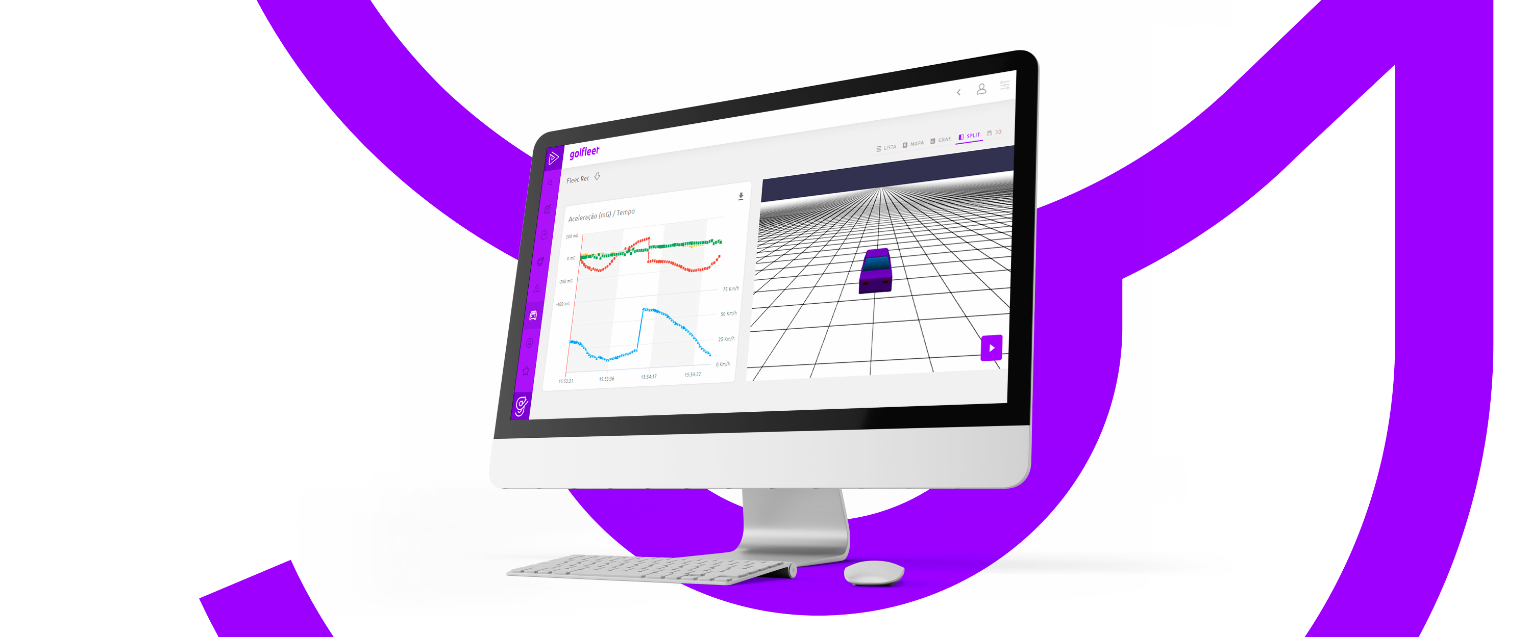 Personalização no sistema de gestão de frotas Golfleet