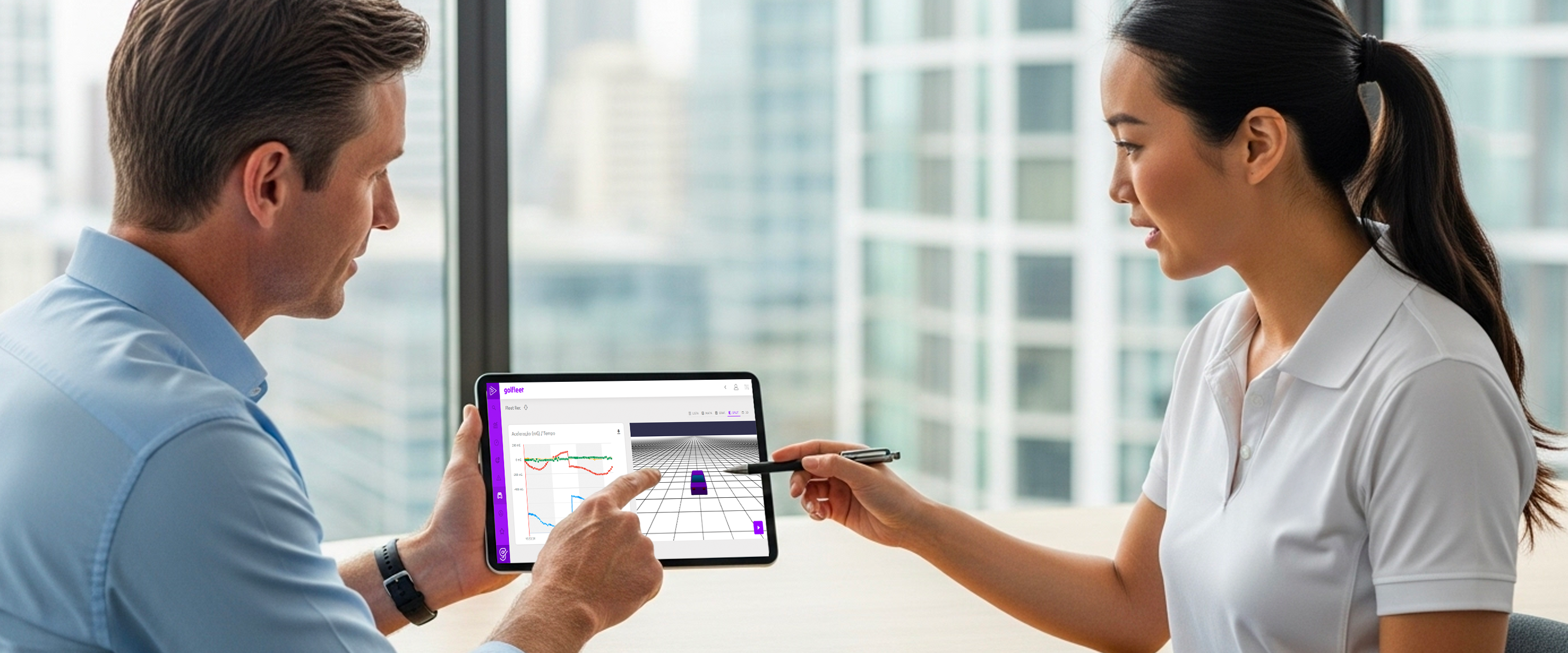 Personalização no sistema de gestão de frotas Golfleet